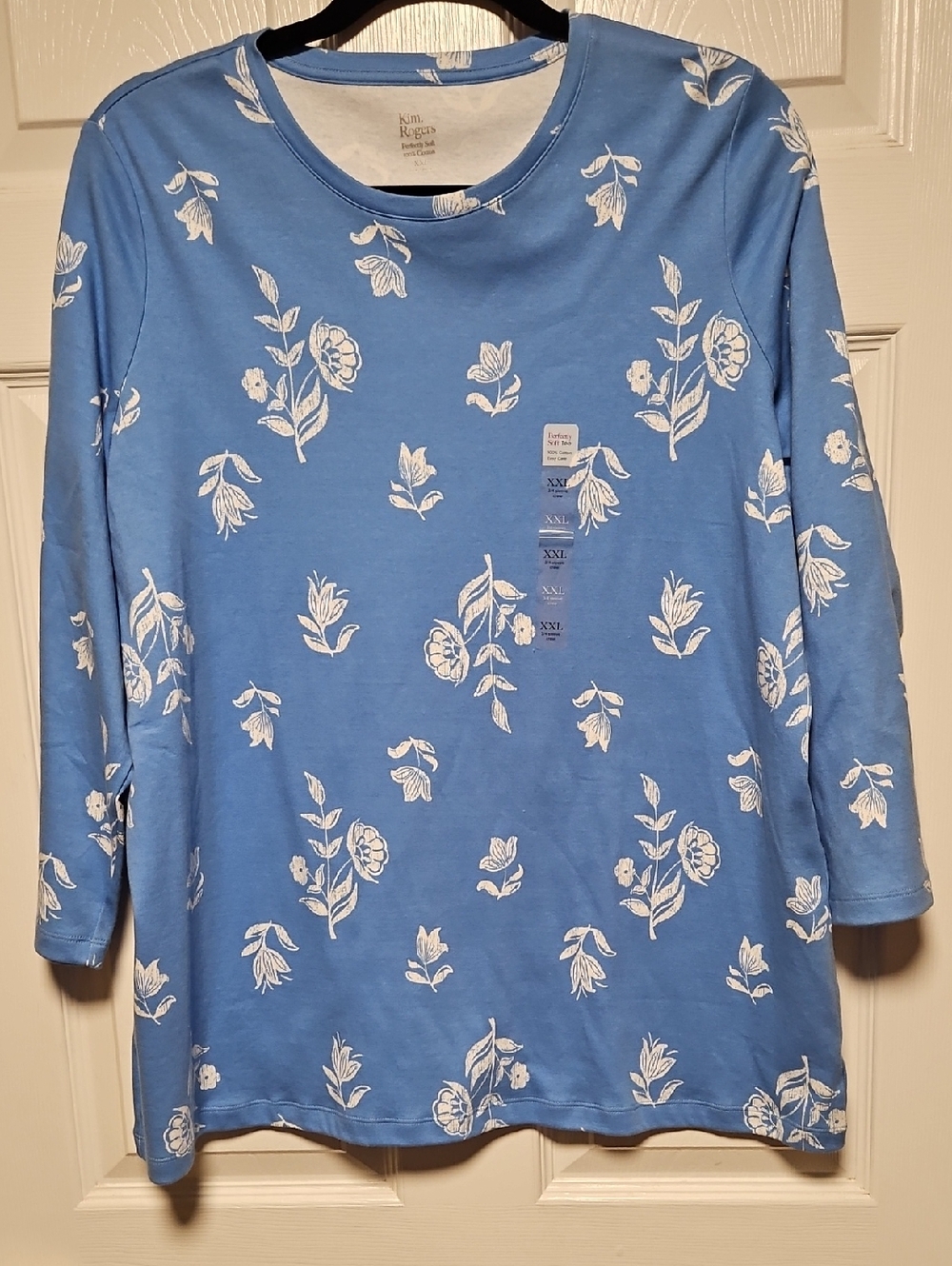 Kim Rogers Floral Crew Tee